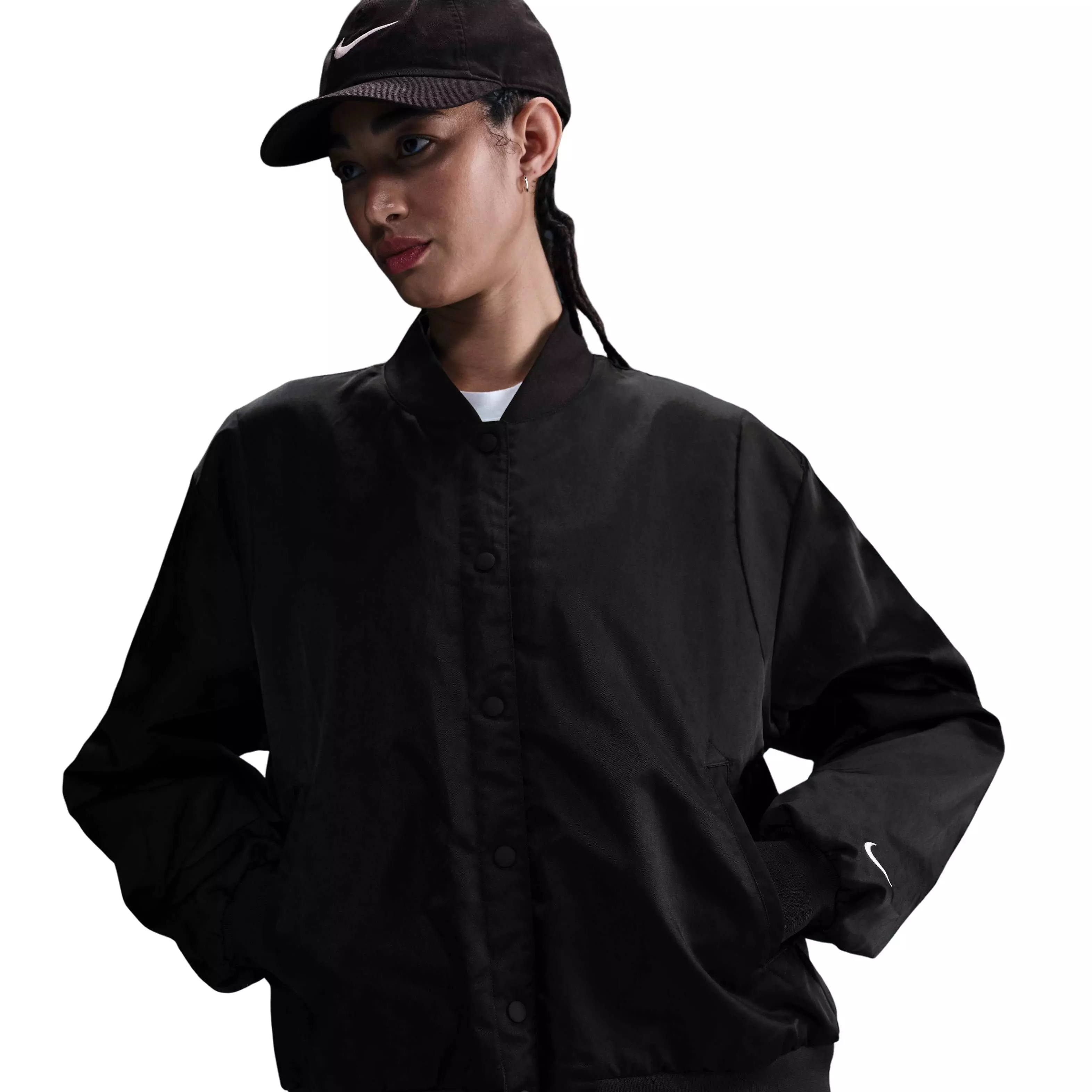 ☆NIKE☆Sportswear Destroyer Women's Oversized Woven Jacket Nike Women's Sportswear Destroyer Oversized Woven Jacket - Black
